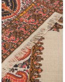 paisley-pattern fringed scarf