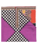geometric-print scarf