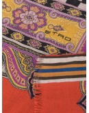 geometric-print scarf