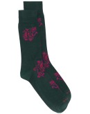 paisley-pattern jacquard socks