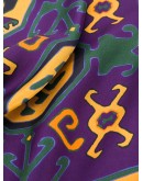 Carpet-print silk pocket square