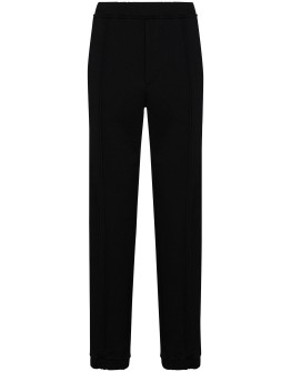 logo tape track pants