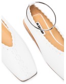 square-toe ballerina shoes