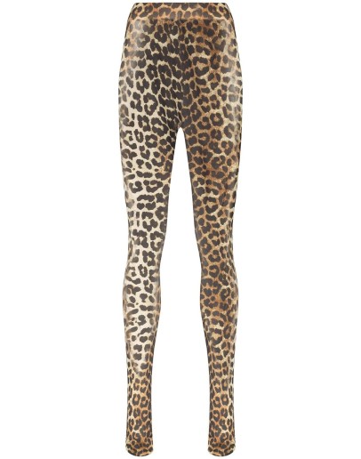 leopard print tights