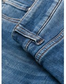 duck-embroidered slim-fit jeans
