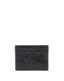 paisley print card holder
