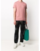 logo-embroidered short sleeved T-shirt