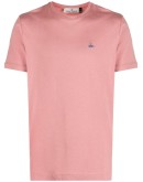 logo-embroidered short sleeved T-shirt