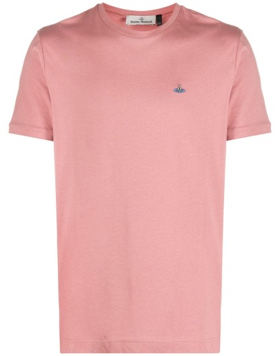 logo-embroidered short sleeved T-shirt