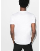 flocked mesh-panelled T-shirt
