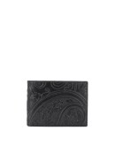 paisley print wallet