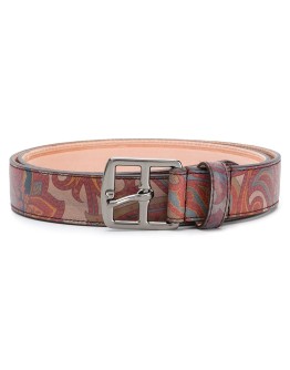 paisley-print belt