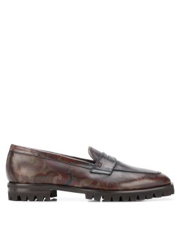 paisley-print loafers