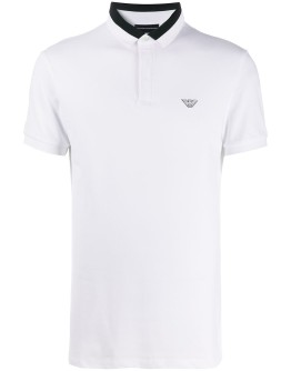 embroidered logo polo shirt 