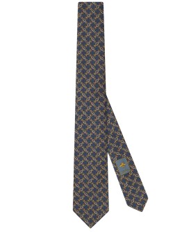 printed GG motif tie