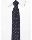 logo-embroidered tie