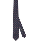 logo-embroidered tie