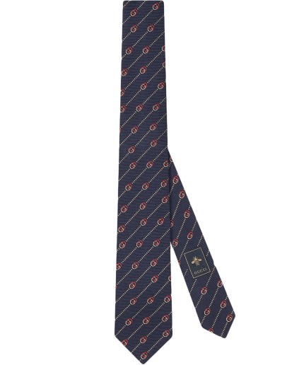logo-embroidered tie