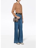 logo-patch flared denim jeans