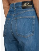 logo-patch flared denim jeans