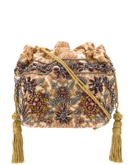 crystal-embellished bucket bag 