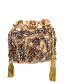 crystal-embellished bucket bag 