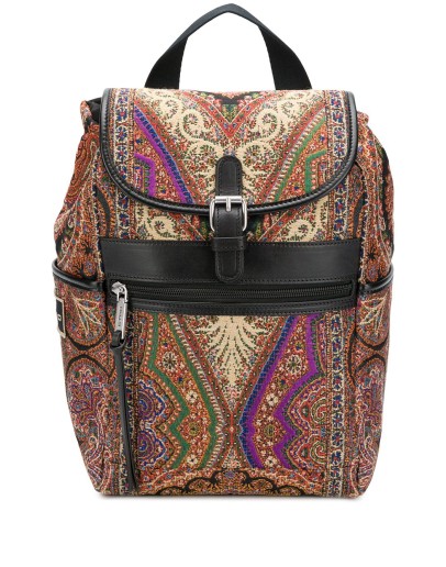 paisley-print small backpack 