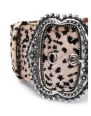leopard-print large belt