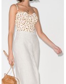 Finch cropped floral-print top