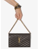 Monogramme quilted leather hanging wallet
