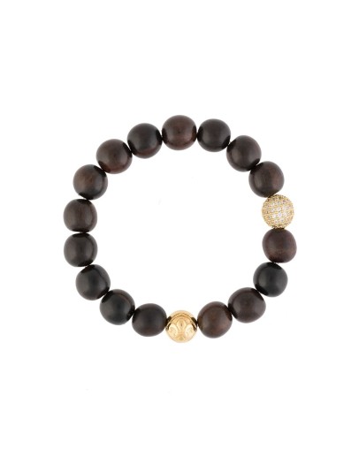 wooden bead bracelet