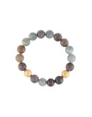 sculpted sapphire bead bracelet