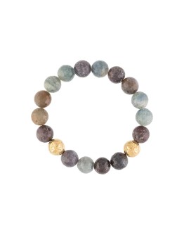 sculpted sapphire bead bracelet