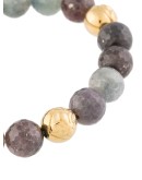 sculpted sapphire bead bracelet