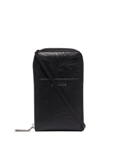 embossed leather phone case