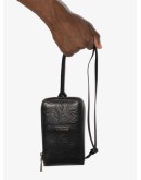 embossed leather phone case