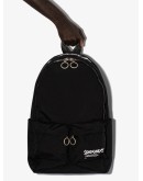 quote-print backpack