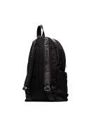 quote-print backpack