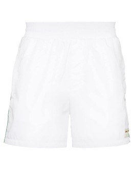 web striped swimming shorts