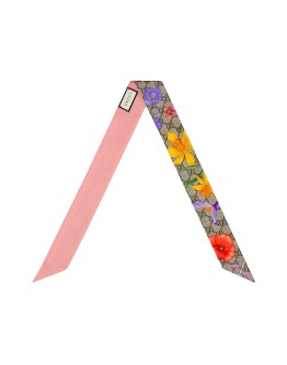 floral-print scarf