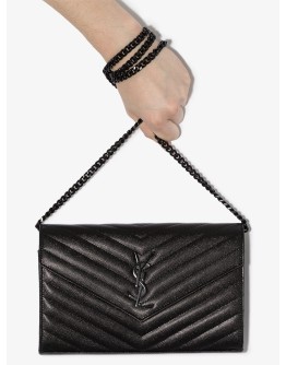 Monogram chain wallet