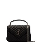 College medium leather shoulder bag