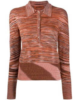 abstract print polo