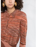 abstract print polo