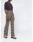 zig zag print trousers