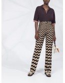 zig zag print trousers
