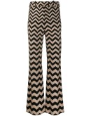zig zag print trousers