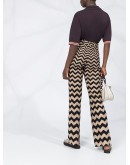 zig zag print trousers