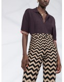 zig zag print trousers