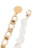 18kt yellow gold-plated crystal quartz bracelet